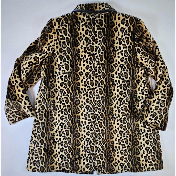 Nygard Collection Women's Leopard Print Jacket Coat Lined Size 8 - Picture 2 of 11